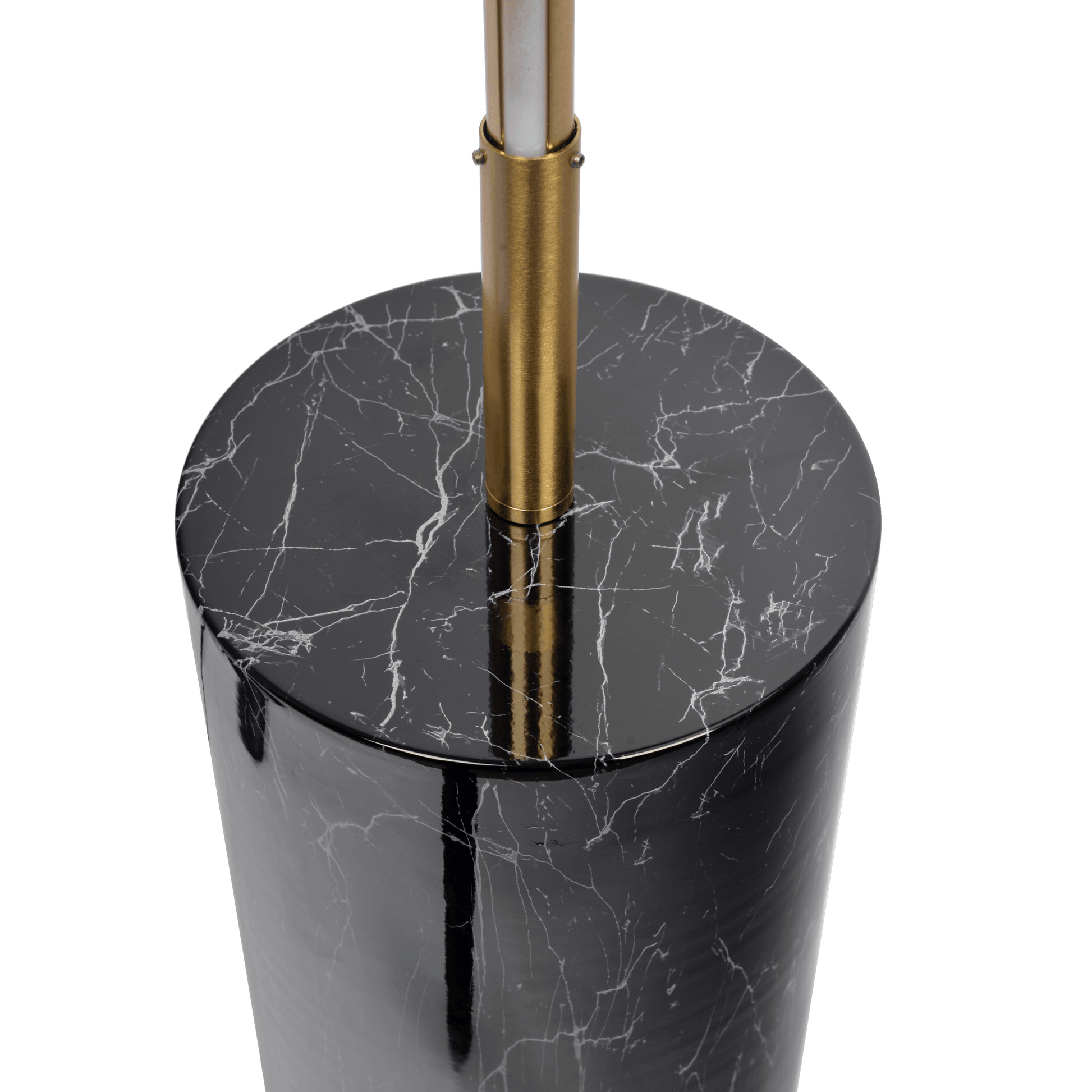 Prism Brassed Gold Led Floor Lamp With On Off Switch Faux Marble Base Gold,Marble Table&Floor Lamps Led Faux Marble,Metal