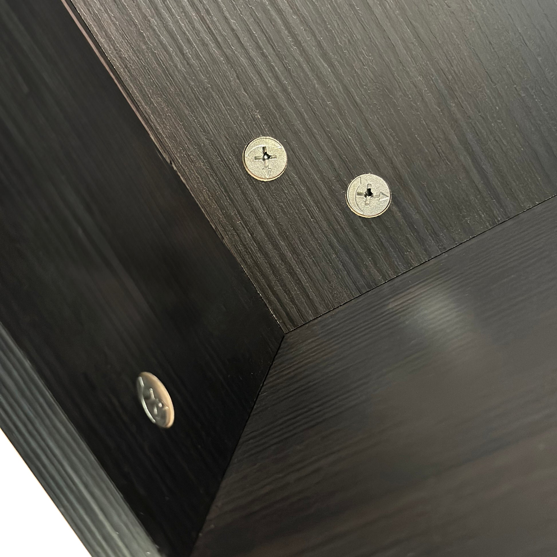 23.62'' Hexagonal Coffee Table Side Table Nightstand Burmese Sumac Black Brown Mdf