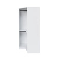 Polygon Corner Wardrobe, White White Particle Board