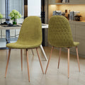 Dining Chair Green Fabric