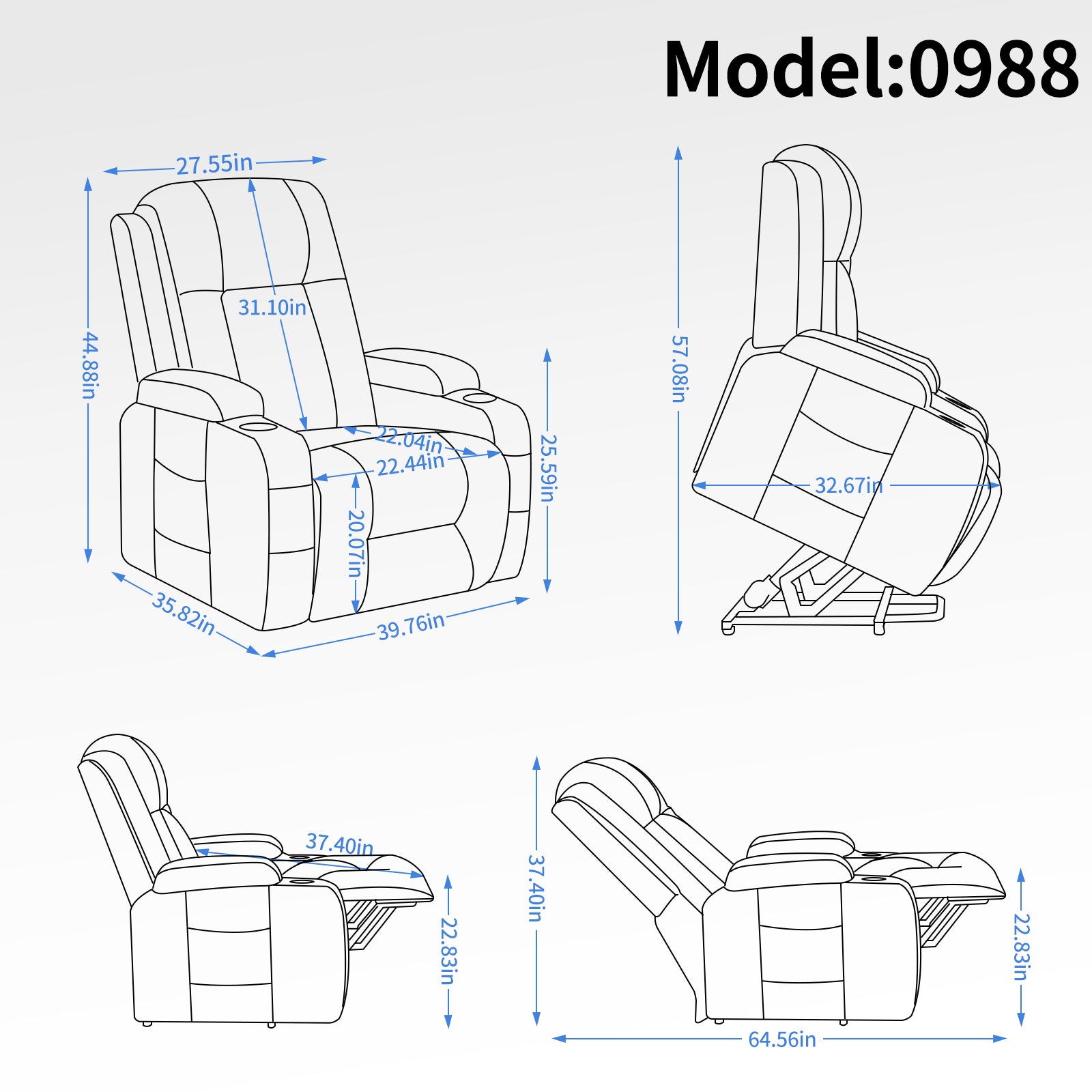 Infinite Position Up To 350 Lbs Power Lift Recliner Chair For Elderly, Heavy Duty Motion Mechanism With 8 Point Vibration Massage And Lumbar Heating, Usb Charging Port, Cup Holders, Brown White Metal Primary Living Space Heavy Duty Pine Brown Faux