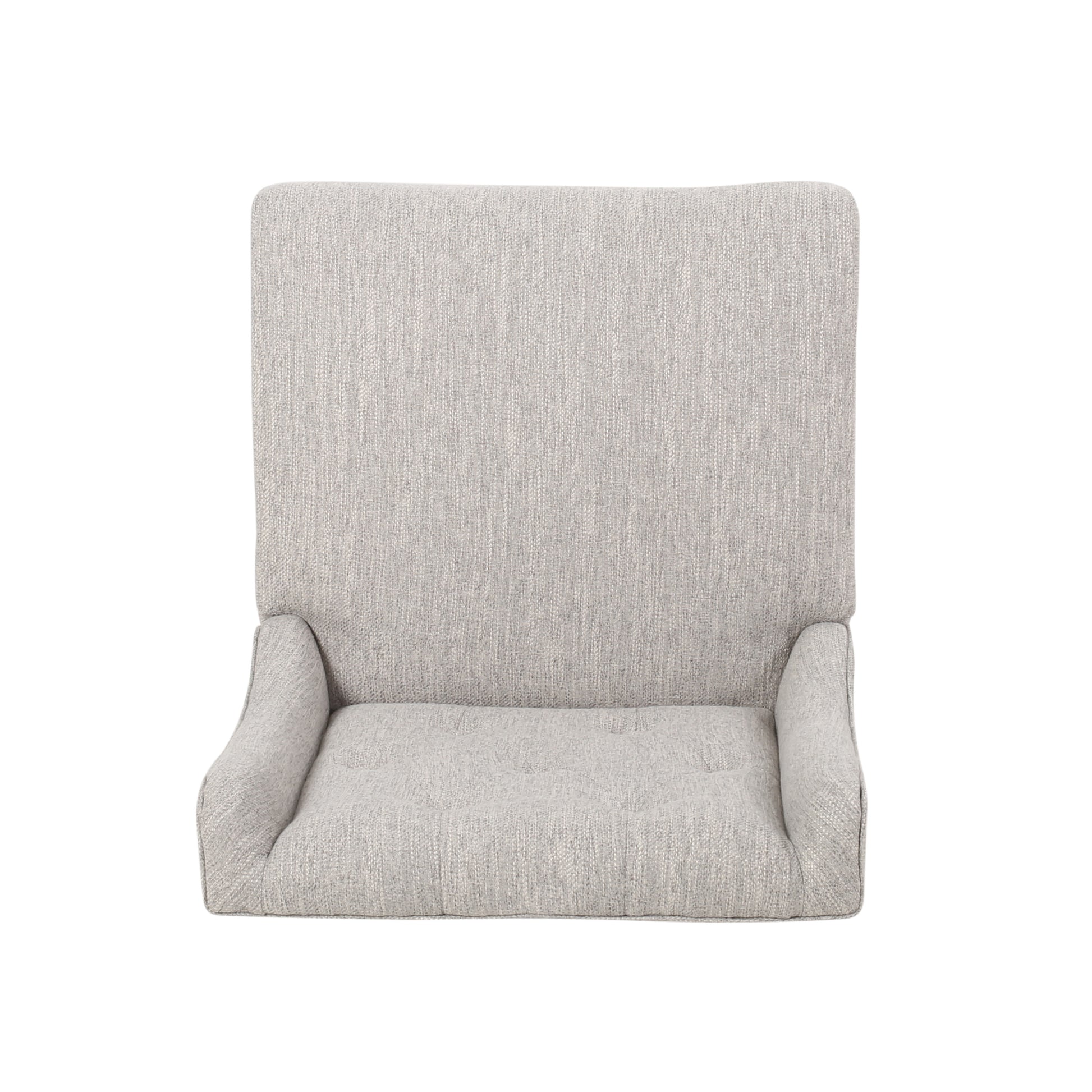 Vienna Contemporary Fabric Tufted Wingback 27 Inch light grey+natural-fabric