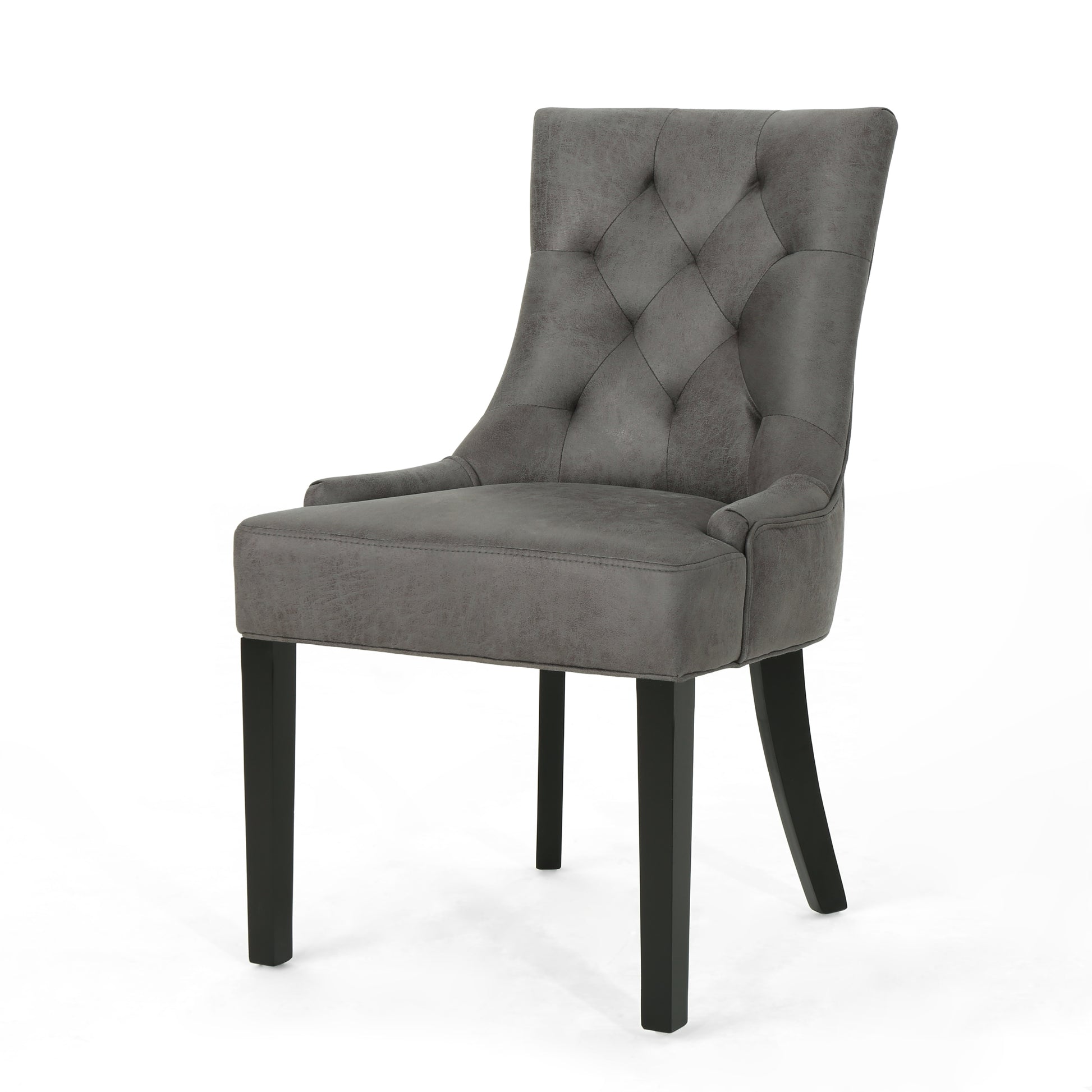 Cheney Dining Chair Kd Mp2 Set Of 2 Slate Microfiber