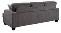 Andie Gray Sofa Gray Foam Engineered Wood 3 Seat