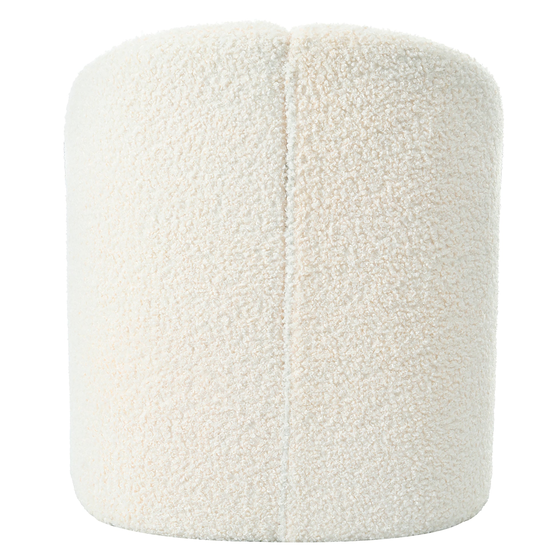 Mirod Stylish Curved Design, Comforting Embrace, Versatile Aesthetic, Dual Purpose Decorative Accent Chair, For Living Room,Bedroom And Study White Boucle