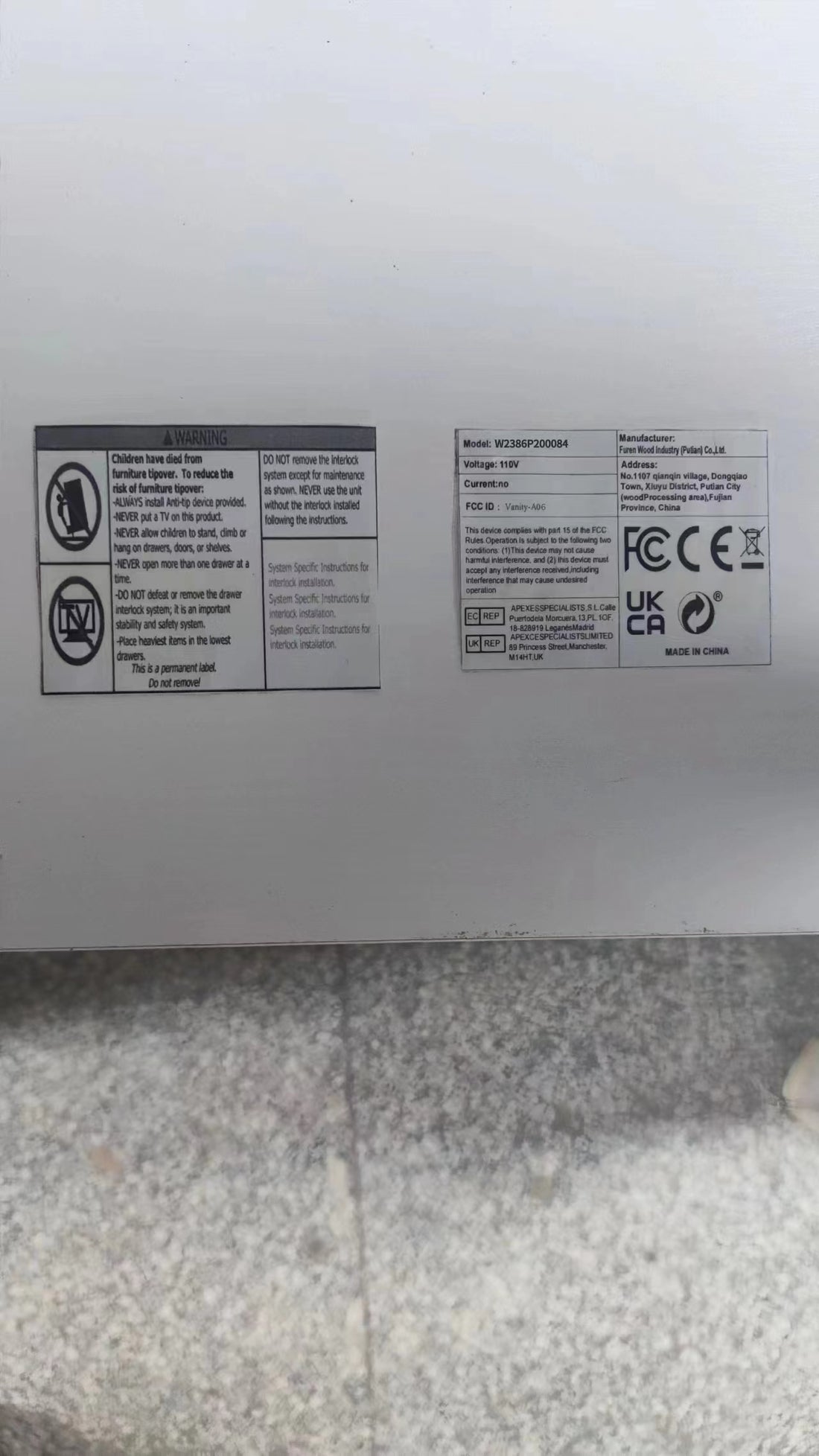 47.2"Vanity Desk With Large Mirror, 3 Colour Lighting Modes, Adjustable Brightness, Dresser With 3 Drawers & 2 Vertical Cabinets, Makeup Vanity Table For Women & Girls Black Black Particle Board