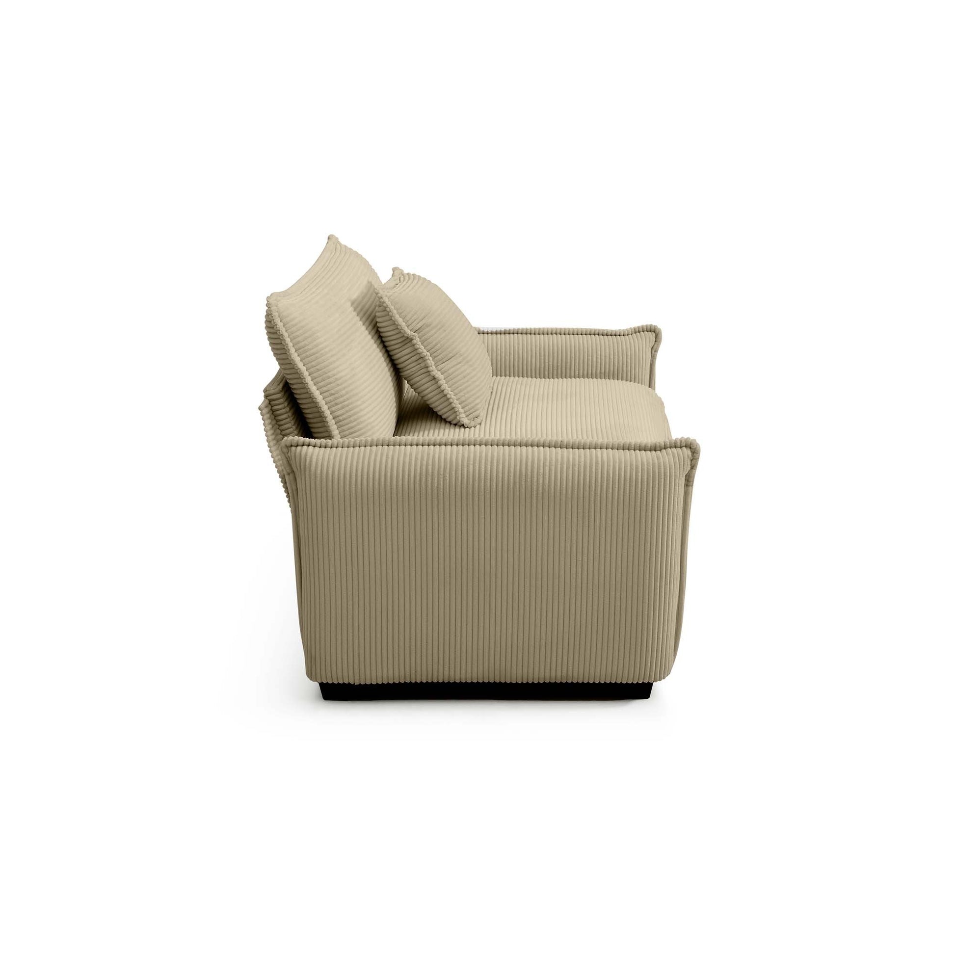 Luxurious And Sophisticated Sofa Set With Soft Cushions And Pillows, Sofa Set For Living Rooms And Clubs As Well As Home Theaters, Consisting Of Two Single Sofas And A 2 Seaters Sofas In Tan Corduroy Tan Corduroy 4 Seat