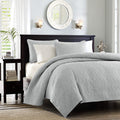 Reversible Quilt Set Grey Full Queen Full Grey Cotton