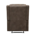 Microfiber Upholstery Brown Reclining Chair 1Pc Living Room Furniture Comfort Seating Brown Microfiber Wood Primary Living Space Solid Wood
