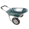 Wheel Barrow Two Wheeled Trolley For Green Garden 15 Inch Pneumatic Wheel Wb1001Gn Green Abs Steel Q235