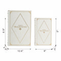 Set Of 2 Book Boxes, L:10.6X6.9X2.6