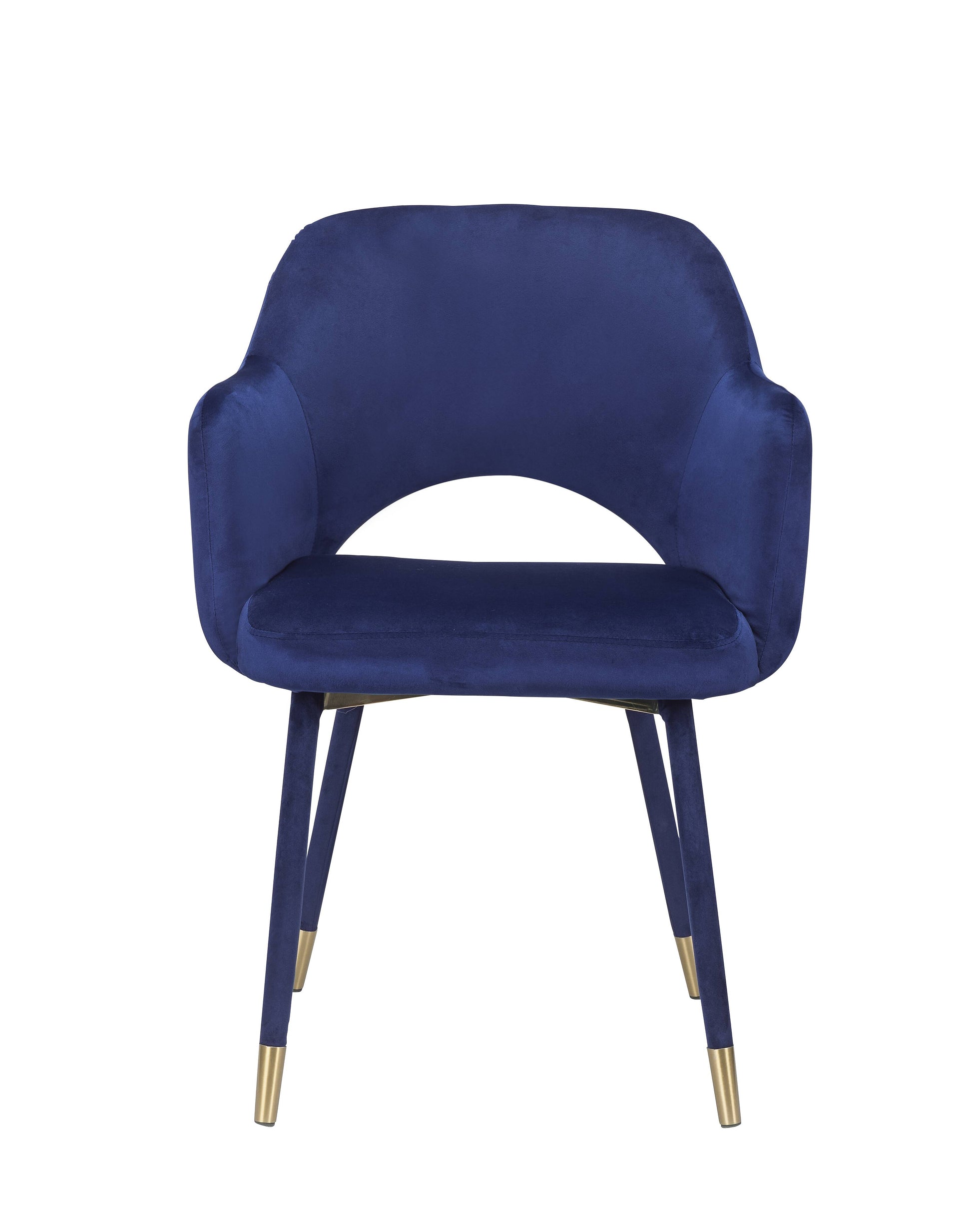 Ocean Blue And Gold Accent Chair With Metal Spindle Leg Blue Gold Primary Living Space Contemporary Wood Fabric