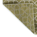 Contemporary, Transitional, Geometric, Textured, High Low Cut & Loop 2' X 6' Runner Lime Green Polypropylene