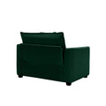 Modern Living Room Sofa Two Piece Set, Suitable For Living Room And Bedroom Sofa Set, Consists Of A Single Seat And A 3 Seater Sofas, Green Corduroy Green Corduroy 3 Seat