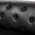 3 Seater Sofa Black Pu