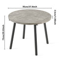 Grey Round Dining Table, Mid Century Modern Round Dining Table,Dinning Table For Kitchen Grey Seats 4 Dining Room Modern Round Kitchen & Dining Tables Round Mdf