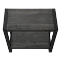 Accent Table, Side, End, Nightstand, Lamp, Living Room, Bedroom, Black Laminate, Black Metal, Industrial Black Mdf