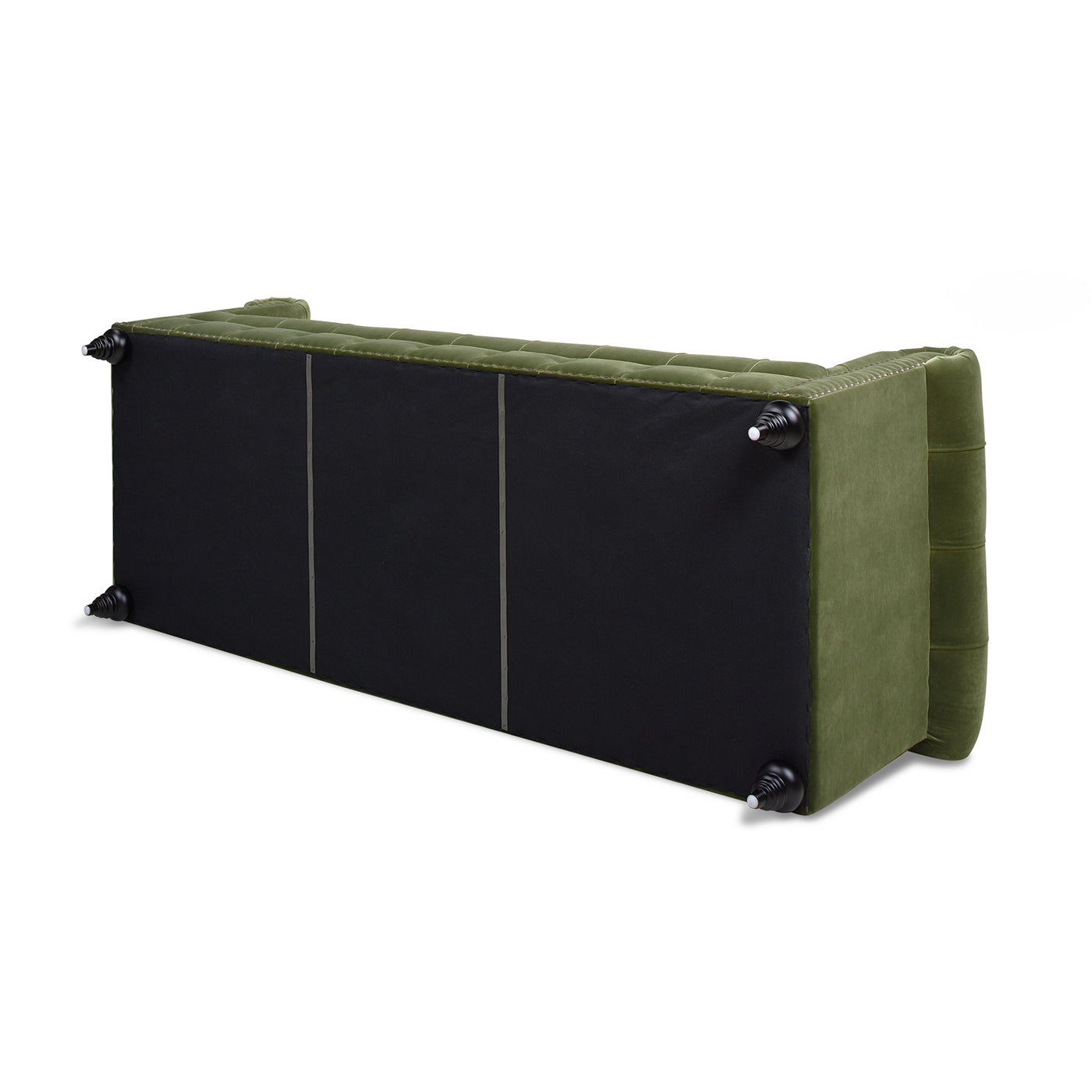 Alto 88" Tufted Chesterfield Sofa, Olive Green Performance Velvet Green Foam Velvet 3 Seat