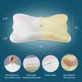 Sleeping Pillow, Bedroom Bedding, Neck Support Pillow, White,1 Piece White Fabric