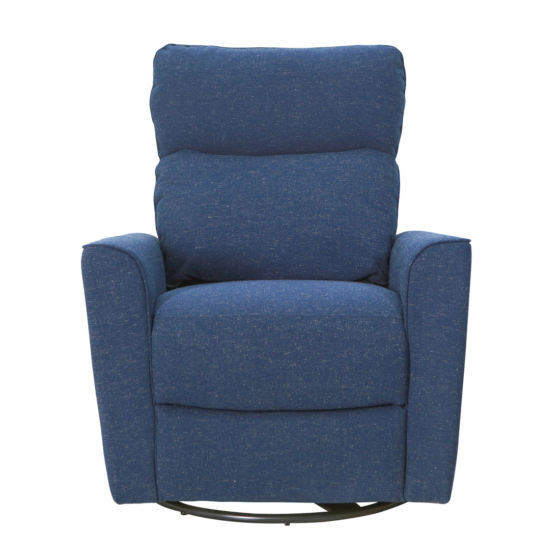 Soho Swivel Glider In Navy Navy Fabric