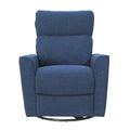 Soho Swivel Glider In Navy Navy Fabric