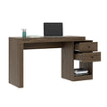 Techni Mobili Expandable Home Office Desk, Walnut Walnut Writting Desk Office Modern Rectangular Rectangular Mdf