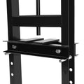 Hydraulic 6 Ton H Frame Garage Floor Adjustable Shop Press With Plates, 6T, Black Black Steel