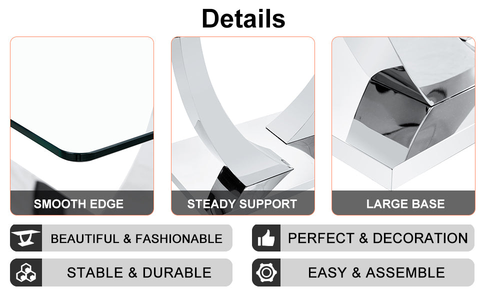 Table And Chair Set.Contemporary, Minimalist Rectangular Dining Table Featuring A Clear Tempered Glass Top And Sleek Silver Legs. Paried With Chairs Made Of Pu Material Cushion And Silver Metal Legs. Light Gray Seats 6 Glass Metal