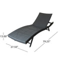 Kauai Pe Wicker Chaise Grey Rattan