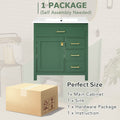 30 Inch Green Bathroom Vanity With Ceramic Sink And Large Storage Ideal Choice For Small Bathrooms Green Solid Wood Mdf