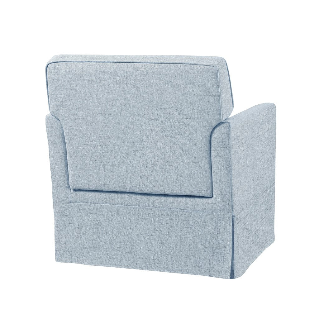 Slipcover Accent Armchair Light Blue Upholstered