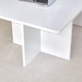 A Modern And Practical White Coffee Table. The Coffee Table Is Made Of Medium Density Fiberboard Material, Suitable For Living Room, Bedroom, And Study. Ct 2O White Mdf