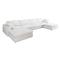Cloud Modular Sectional Sofa With 2 Storage Ottomans,160.6