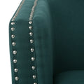 Swivel Chair Green Fabric