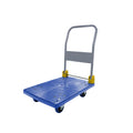 Foldable Platform Push Hand Truck Cart, 880 Lbs. Weight Capacity Blue Metal