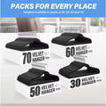 Velvet Hangers 50 Pack, Non Slip Clothes Hangers With Shoulder Notches, 360 Swivel Hooks, Heavy Duty Standard Hangers For Closet Space Saving, Black Black Velvet