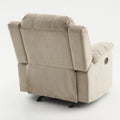 Tate Sand Microfiber Glider Recliner Sand Foam Microfiber