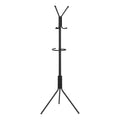 Coat Rack, Hall Tree, Free Standing, Hanging Bar, 6 Hooks, Entryway, 68