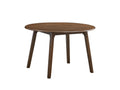 Keiki Round Dining Table, Walnut Finish Dn02915 Walnut Wood