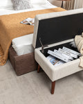 Storage Bench With Storage Bench For Bedroom End Of Bed Bench Foot Of Bed Bench Entryway Bench Storage Ottoman Bench 43.7