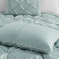 7 Piece Tufted Comforter Set Seafoam Queen Queen Seafoam Polyester