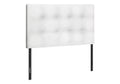 Bed, Headboard Only, Twin Size, Bedroom, Upholstered, White Leather Look, Transitional White Foam Faux Leather