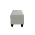 Drason Gray Storage Ottoman Gray Foam Engineered Wood