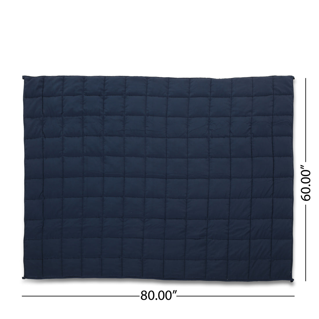 205T Cotton 20Lbs Weighted Blanket Navy Blue Cotton