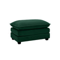 Ottoman Footstool In Corduroy Fabric, Can Be Used With 2 Seater Sofas, 3 Seater Sofas And 4 Seater Sofas,Green Corduroy Fabric Green Corduroy