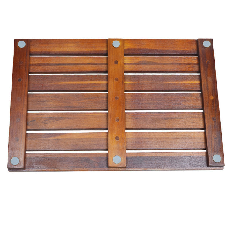 Teak Wood Bathroom Anti Slip Mat Teak Solid Wood