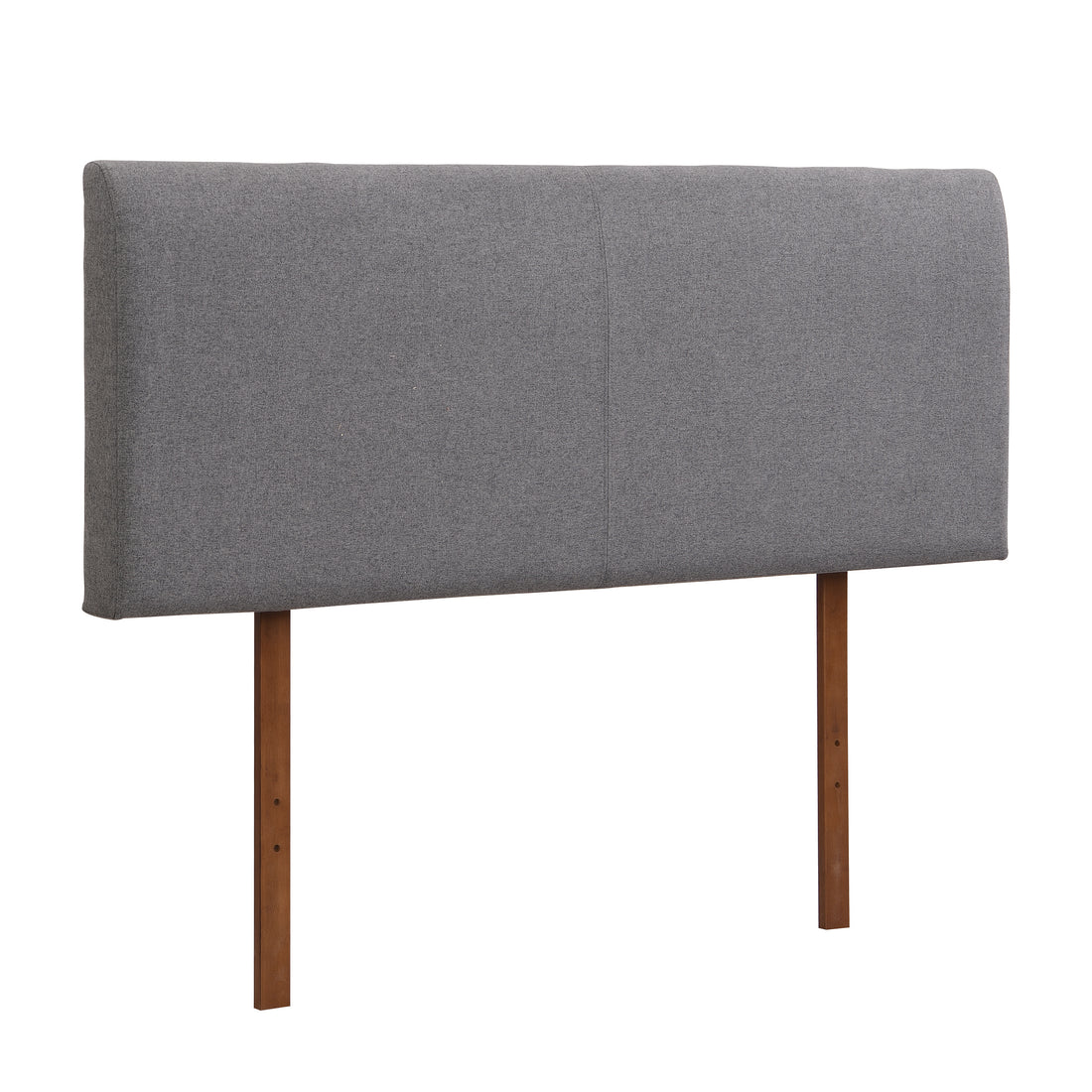 Grey Curved Adjustable Headboard Queen Grey Linen
