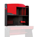 Champion Study Hutch Red Black Particle Board