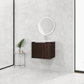 24 Inch Bathroom Cabinet With Resin Sink,Soft Close Doors,Float Mounting Design, For Small Bathroom Silver Brown Stripe Bathroom Modern Plywood Plywood