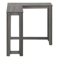 Accent Table, Console, Entryway, Narrow, Corner, Living Room, Bedroom, Grey Laminate, Contemporary, Modern Grey Particle Board